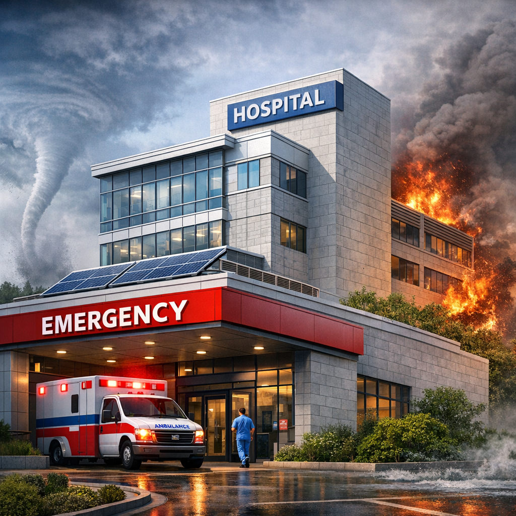 Hospital under siege from extreme weather